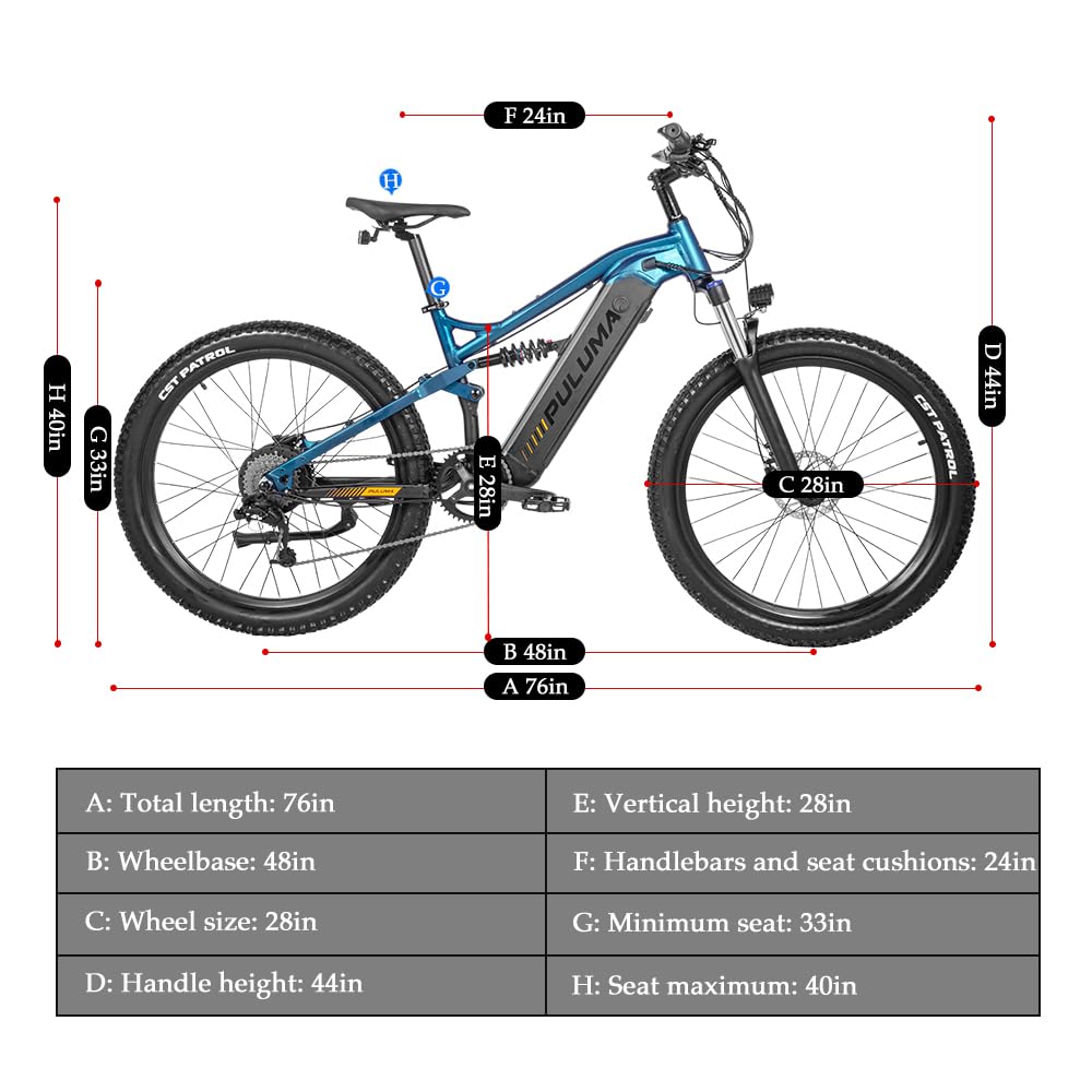 Professional Off-road 27.5 Inches Electric Mountain Bike , UP to 45km/h , 48V 20Ah Large Lithium Battery , Both Hydraulic Disc Brakes , Aluminum Alloy Frame ,  27.5 "×2.8" CST  Tires , with Pedal Assist System