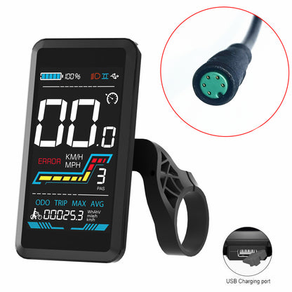 Yolin YL91F-V  Intelligent LCD Display for CMACEWHEEL Electric Bicycle Ebike