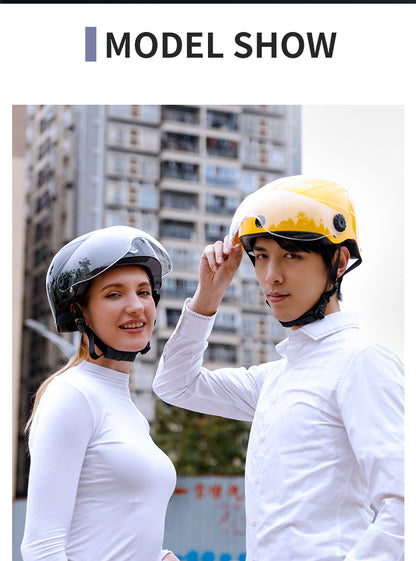 AI Smart Helmet with Front & Rear HD Built-in Camera, Bluetooth Calling and WIFI , Support Phone APP Live Check,Save and Share