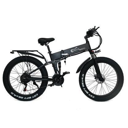 X26 Adult Folding Electric Bike 26 inch Fat Tire Mountain Bike 750W 48V 10Ah Battery Ebike Snow Bike for Men